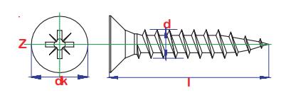 wkręty uniwersalne hartowane do drewna
